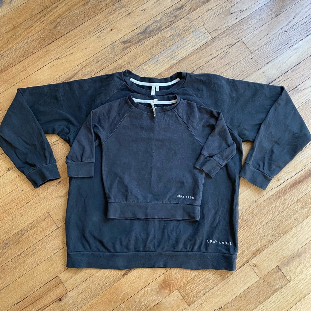 Gray Label - mama and kid sweatshirt set